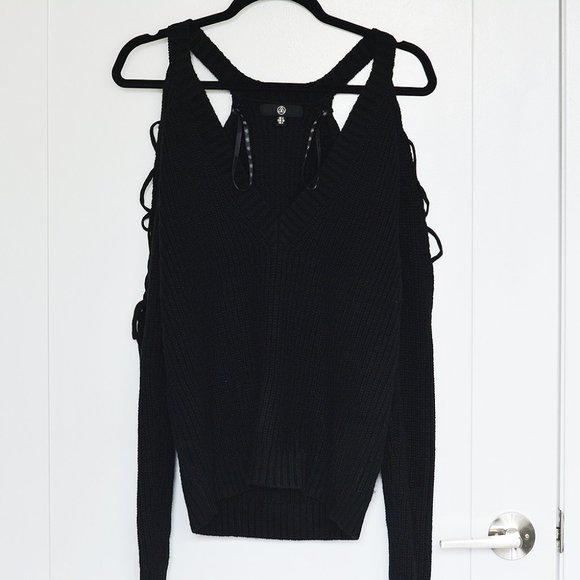 Missguided Lace Up Sleeve Sweater - Picture 2 of 6